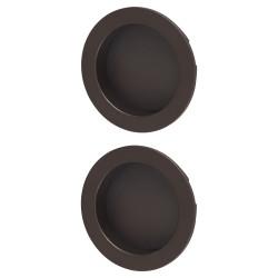 Heritage Brass by M Marcus Round Flush Pull Handles - Matt Bronze