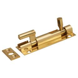 Altro Polished Brass Necked Barrel Bolt - 75 x 25mm
