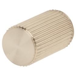 Carlisle Brass Lines Cylinder Cabinet Knob - 18mm Diameter - Satin Nickel
