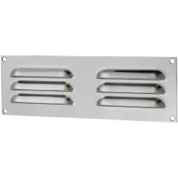 Altro Hooded Louvre Vent - 229 x 76mm - 2470mm² Free Air Flow - Polished Stainless Steel