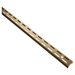 Rothley Twin Slot Shelf Wall Upright - 1980mm Length - Antique Brass