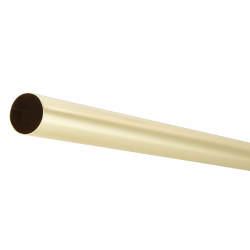 Rothley 19mm Round Steel Hanging Rail Tube - 914mm Length - Polished Brass