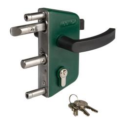 Locinox LAKZ Gate Lock Kit - 160 x 31 x 76.5mm - Black