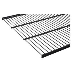 Altro Top Track System - Ventilated Shelf - 600 x 400mm - Black