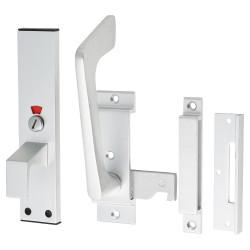Disabled Toilet Handle Facility Cubicle Indicator Bolt - 178 x 38mm - Satin Anodised Aluminium
