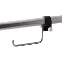 Fitzroy of London Clip on Toilet Roll Holder - 165 x 32 x 120mm - Polished Stainless Steel