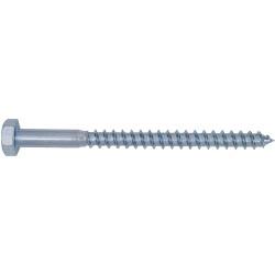 Coach Screw - M10 x 150mm - Zinc Plated - Pack of 5