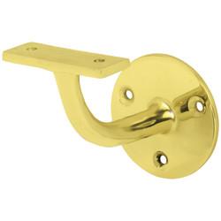 Altro Heavy Duty Handrail Bracket - 63mm Projection - Polished Brass
