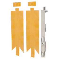 Lever Action Flush Bolt - Fire Rated - Square - 200 x 20mm - Polished Stainless Steel