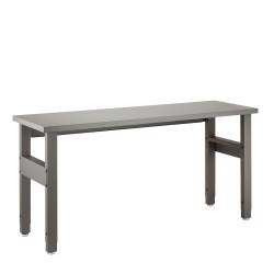 elfa Garage+ Storage Top Track System - Adjustable Workbench - 834-1077mm x 1800 x 620mm - Matt Grey