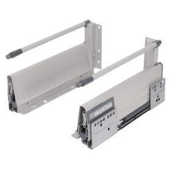 Klug Innobox Soft Close Drawer Pack - Includes 1 x Pair of Rods - (H) 164mm x (D) 400mm - Grey