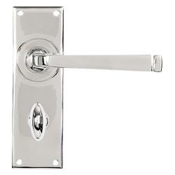 From The Anvil Polished Stainless Steel Bathroom Door Handles - Avon Range - 152 x 48mm