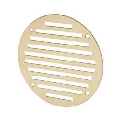 Hampstead Circular Slotted Vent - 127mm - 4145mm² Free Air Flow - Polished Brass