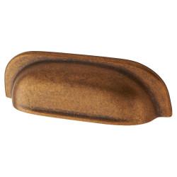 Altro Newly Cabinet Cup Handle - 96mm Centres - Antique Brass