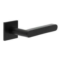CRES by Frelan Black Unsprung Fire Rated Door Handles on Square Rose - CR-101 Range