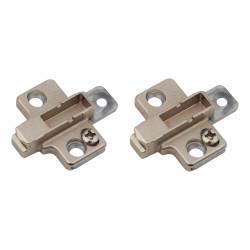 Blum CLIP Cruciform Cabinet Mounting Plate - Screw On - 3mm Spacing - Zinc Diecast - Pair