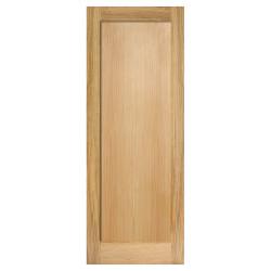LPD Pattern 10 1 Panel Unfinished Solid Internal FD30 Fire Door - 1981 x 686 x 44mm - Oak