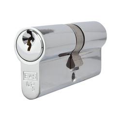 Eurospec 5 Pin 70mm Euro Double Cylinder - 35 + 35mm - Polished Chrome - Master Keyed
