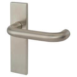 Altro Satin Stainless Steel 19mm Return to Door Latch Door Handles - Square - 170 x 45mm