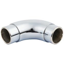 38mm Solid Brass 90° Bar Rail Elbow - Polished Chrome