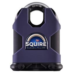 Squire SS80CS Stronghold Closed Shackle Padlock - 80mm Body - 16 x 25mm Shackle - Black/Blue
