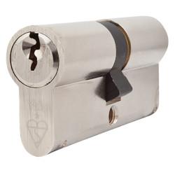 Yale 1 Star 6 Pin Kitemarked 70mm Euro Double Cylinder - 35 + 35mm - Pol Nickel - Keyed to Differ