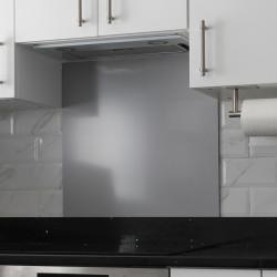 Altro Aluminium Kitchen Splashback - 900 x 750mm - Gloss 9006 Silver