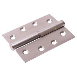 Lift-Off Butt Door Hinge - 102 x 76 x 2mm - Left Hand - Satin Stainless Steel - Pair