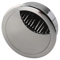 Altro Round Cable Tidy Grommet - 60mm Hole Size - Polished Chrome