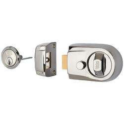 Yale Y3 Nightlatch - 60mm Backset - Polished Chrome Case/Cylinder