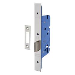 Altro Architectural DIN Euro Deadlock - 85mm Case - 60mm Backset - Polished Stainless Steel