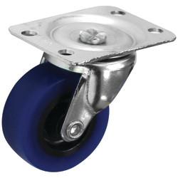 Coldene Low Level Castor - Swivel - 40kg Max Weight - 50mm Diameter - Blue