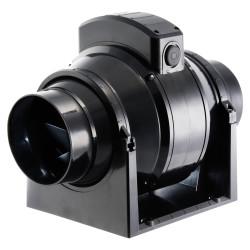 Manrose MF100T MixFlo Bathroom Induct Fan with Timer - 4"/100mm - Black