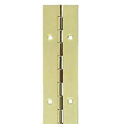 Touchpoint Steel Continuous Piano Hinge - 1800 x 38 x 0.7mm - Polished Brass