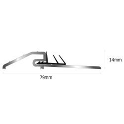 Norsound 650 Threshold Seal - 1000mm Length - Satin Anodised Aluminium