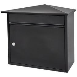 Burg Wachter Mersey Mailbox - 359 x 349 x 206mm - Black