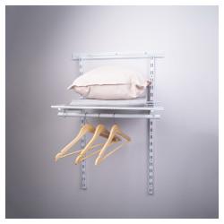 Altro Wardrobe Kit - 1 Bay & 1 x Ventilated Wire Shelf - White