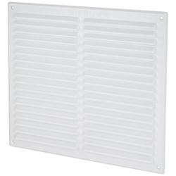 Louvre Vent - 271 x 247mm - 26500mm² Free Air Flow - White Plastic