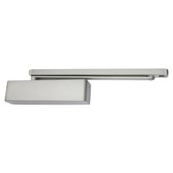 Briton 2320B.T.S.SES Cam Action Overhead Fire Door Closer - Size 2-4 - Pull Side Mount - Silver Softline Cover