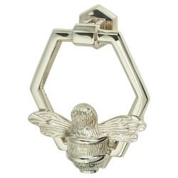 Bumble Bee Hexagonal Door Knocker - Nickel - 125 x 105mm