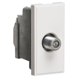 Knightsbridge Female F type Satellite Euro Module - White
