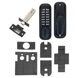 Eclipse ED20 Easy Code Push Button Digital Code Lock with Intumescent - Holdback Option -Matt Black