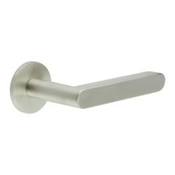 CRES by Frelan Satin Stainless Steel Fixed Dead Door Handles on Round Rose - CR-101 Range