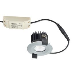 Integral LED Low Profile 6W IP65 Fire Rated LED Dimmable Fixed Downlight - 4000K - Polished Chrome