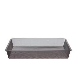 elfa Garage+ Storage Top Track System - Click In Basket for Gliding Frame - 580 x 527 x 82mm - Grey