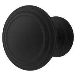Altro Hythe Round Cabinet Knob - 30mm Diameter - Matt Black
