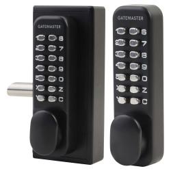 Gatemaster Surface Fixed Marine Grade Two Side Push Button Gate Code Lock - Left Hand - Black