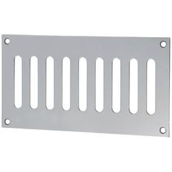 Altro Plain Slotted Vent - 165 x 89mm - 3040mm² Free Air Flow - Polished Stainless Steel