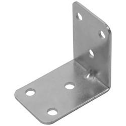 Heavy Duty Bracket - 50 x 50 x 36mm - Bright Zinc Plated - Pack of 10