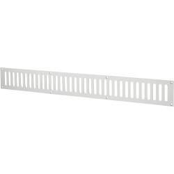 Touchpoint Plain Slotted Vent - 600 x 76mm - 11590mm² Free Air Flow - Satin Aluminium